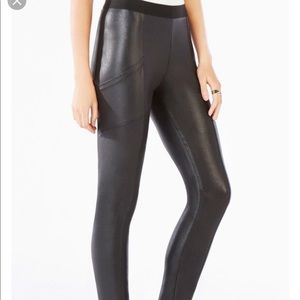BCBG leather leggings
